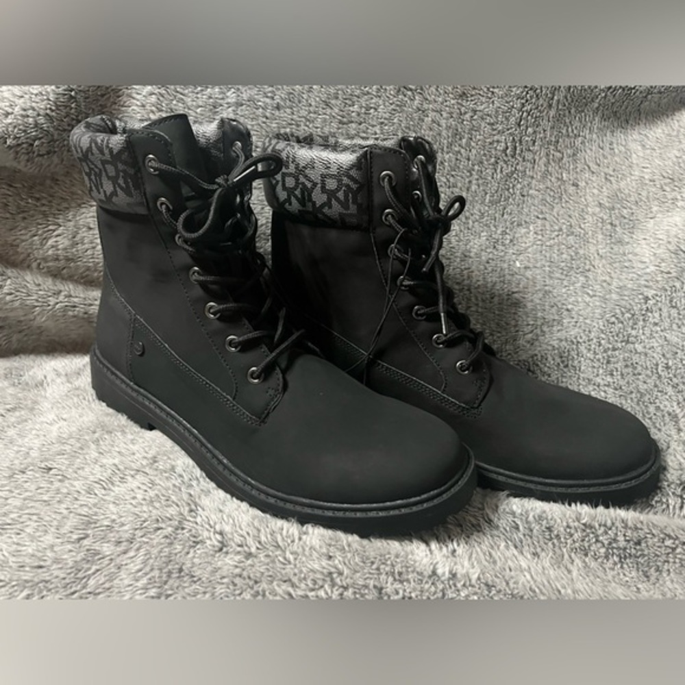 DKNY‎ Miles Boots ankle combat / motorcycle lace up